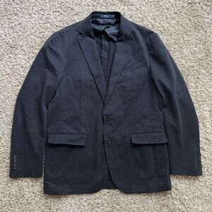 Polo Ralph Lauren Chino Blazer Men’s Size 40R Dark Navy Blue Cotton Suit Jacket